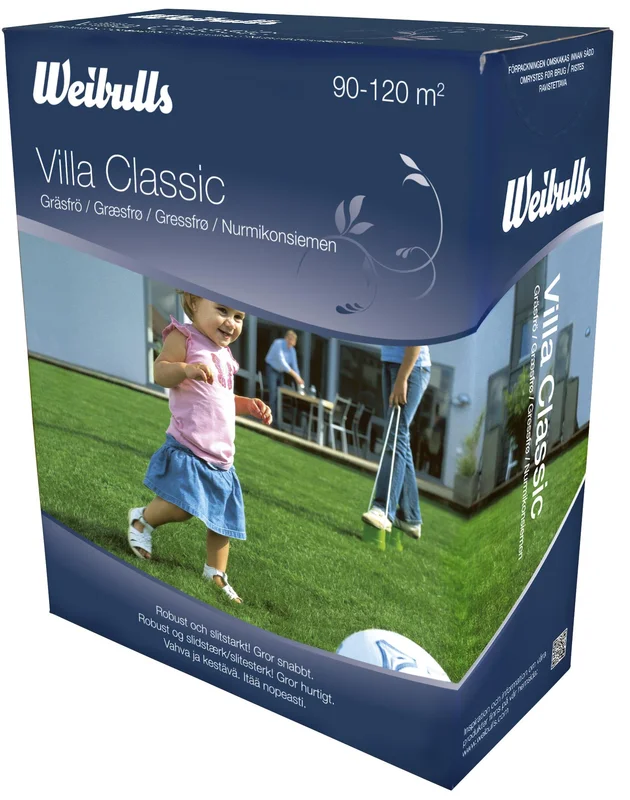 Weibulls Villa Classic Nurmikkoseos 3 kg, Kasvatus