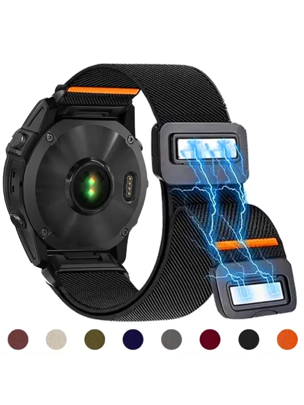 AliExpress - Magnetisches Nylonband für Garmin Fenix 8 7 Pro 7S 6X6 5Plus Venu 3 Tactix 7 Armband Correa Fenix 8 7x26mm 22mm Quick Fit Strap
