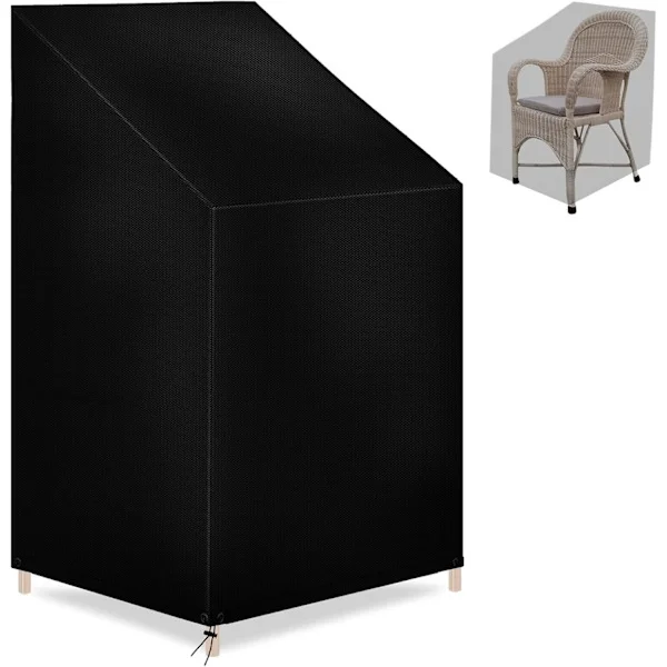 Outdoor Furniture Shield, Kraftige vanntette trekk til utendørs stoler, Innovativ design for høye, stablebare stoler, Støvtett, Rivsikker