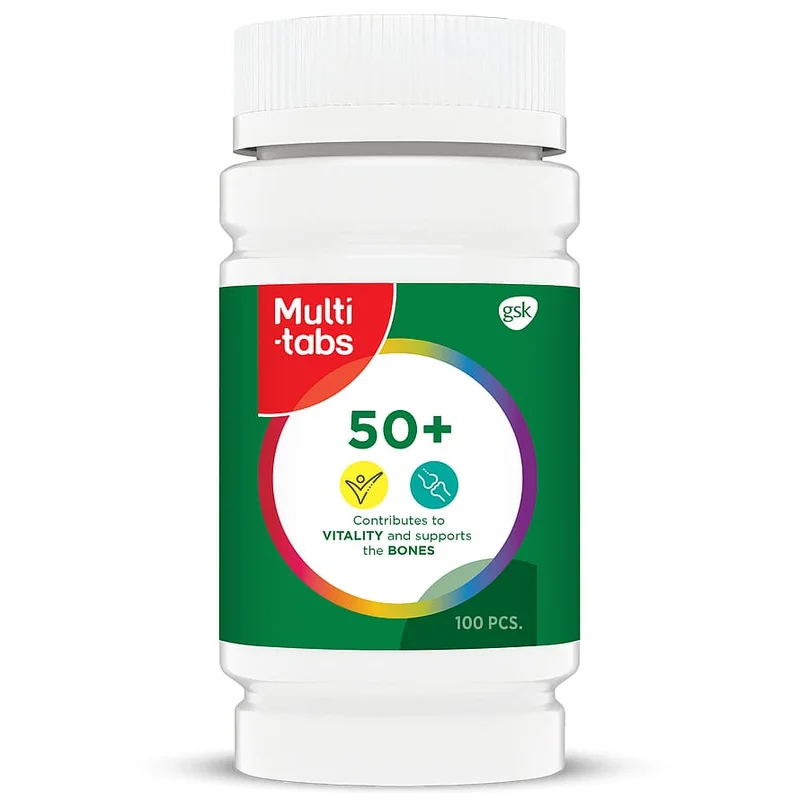 Multi-tabs 50+ 100 tabl., Mænd, Kosttilskud, Multivitaminer Til Mænd