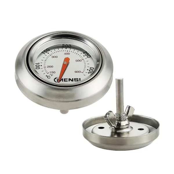 Temperaturmåler Termometer for Weber Traveller Utendørsgriller BBQ Grill Innebygd Lokktermometer for Kullgrill Utendørsgriller Pit Wood db