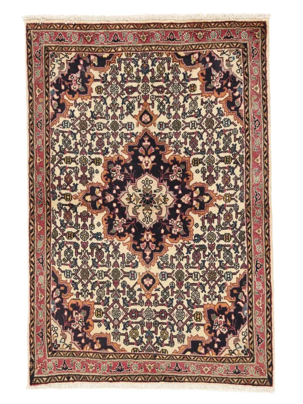 Bidjar Rug Hand Knotted 98X147 Brown/Black