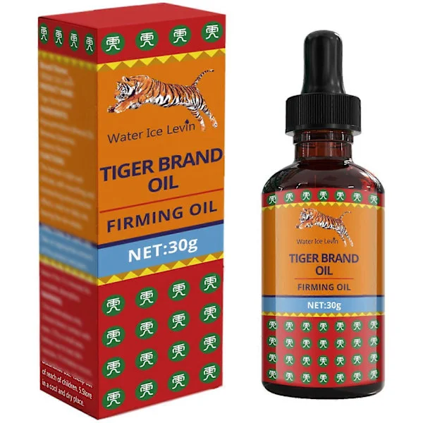 Tiger æterisk olie, energimassage æterisk olie, massageolie muskelafslappende, massageolie til muskelsmerter, 30g (3 stk)