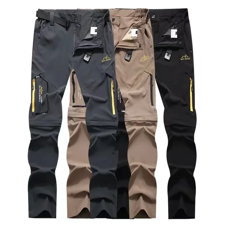 AliExpress - Pantalon fin élastique d'été pour homme, Softshell, imperméable, extérieur, camping, trekking, randonnée, pêche, cyclisme, escalade, 