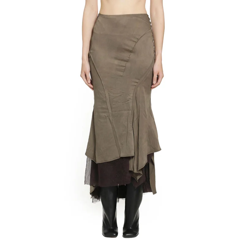 Layered Silk Skirt