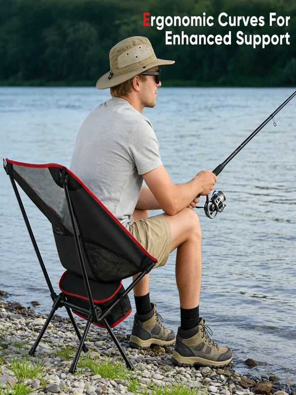 AliExpress - 2 Stück tragbare Campingstühle mit hoher Rückenlehne, leichte klappbare Campingstühle mit Tragetasche, faltbarer Stuhl für Rucksacktouren