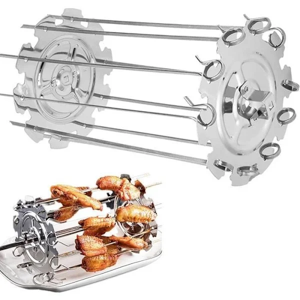 BBQ Rotisserie Spett, Roterande BBQ Spett i Rostfritt Stål