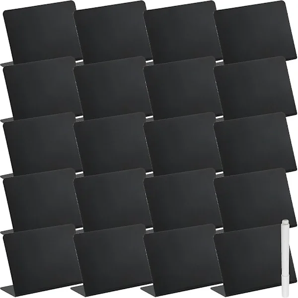 1 Set Mini Chalkboard Skyltar Liten Griffeltavla Bordsskiva Suddgummi Meddelandetavla för Bordnummer