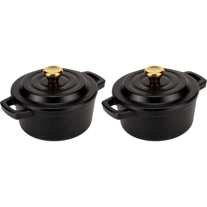 Mareld Mini Gjutjärnsgryta 10 cm, 2 st. | Matlagning > Kokkärl & Stekpannor > Grytor > Gjutjärnsgryta | Bagaren och Kocken