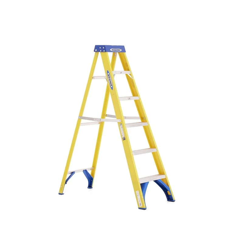 Professionel glasfiber-trappestige LOFTY, 6 trin, H 1670 mm