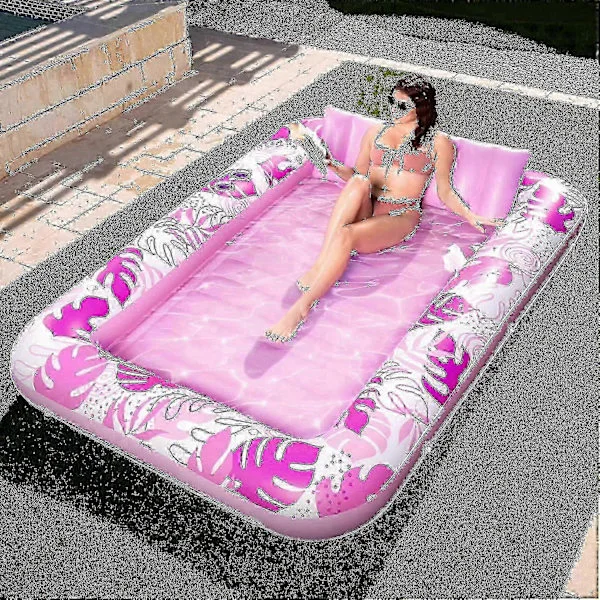2024 Uppblåsbar Solbadspool Lounger Flyt Kompatibel med Vuxna, 178 x 117 cm Stor Solbränna Badkar Pool F Gåva Shlm