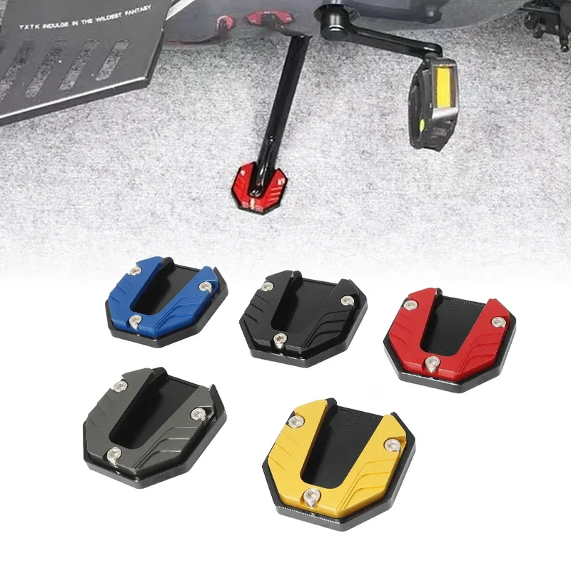 AliExpress - Motorrad Fahrräder Ständer Extender Fuß Seite Ständer Verlängerung Fuß Pad Unterstützung Platte Motorrad Zubehör
