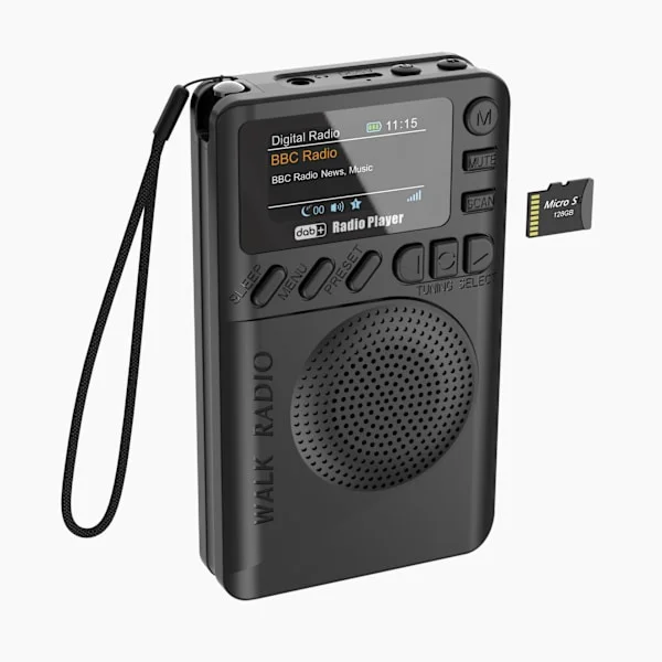 2025 Helt Ny Fick Mini DAB/DAB+ Digitalradio-FM Radio-MP3-spelare