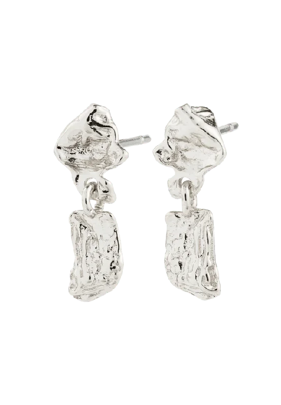 Pilgrim AMI earrings silver-plated Smycken & klockor Dam Silver ONESIZE