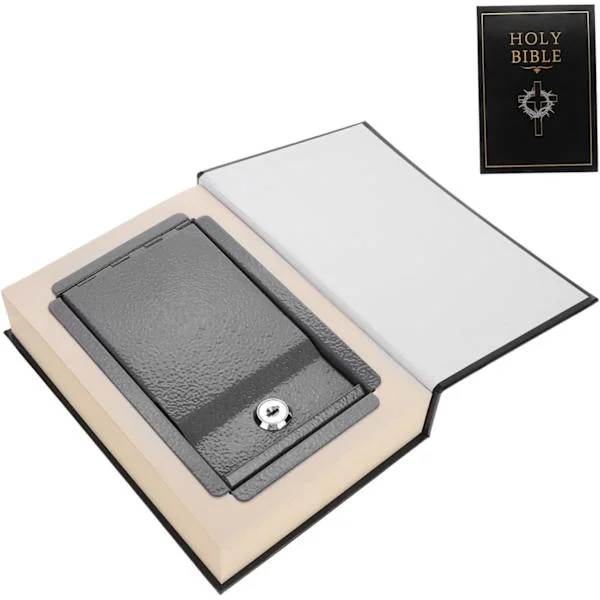Dorm Safe Bible Hidden Safe Keys Large Lockable Storage Box Money Storage