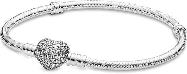Pandora Snake Chain Armbånd Smykker Moments Armbånd Perfekt til Alle Smykkegaver til Kvinder Piger (18cm)
