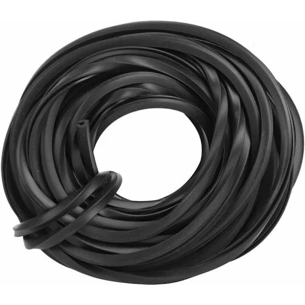 Svart drivhusforseglingslist, drivhus gummilist kabel, slitesterk og holdbar, drivhustilbehør for glassforsegling (10m)