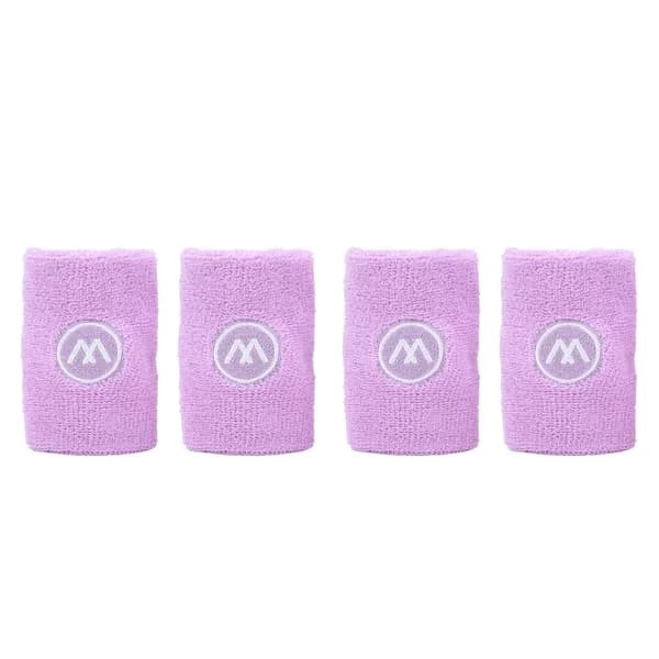2 Pairs Wristbands for Sports, Basketball, Sweat Absorbing Polyester Cotton Wristband, Athletic Wristband for Men and Women, Purple