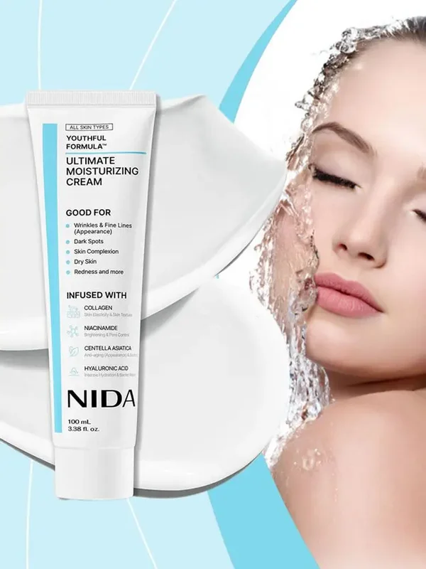 AliExpress - Crème hydratante ultime NIDA, crème rajeunissante pour le visage, répare la barrière cutanée, sérum facial aux peptides, raffermit et 