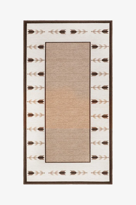 KM Home - Gummiert teppe Tulpan - Natur - Glattvevde tepper - 80X150 - Fra Homeroom