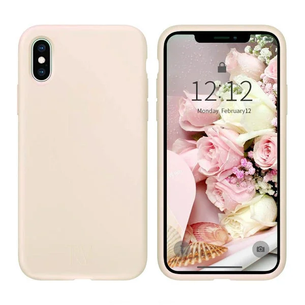 iPhone X/XS Skal - Silikon Beige Rvelon