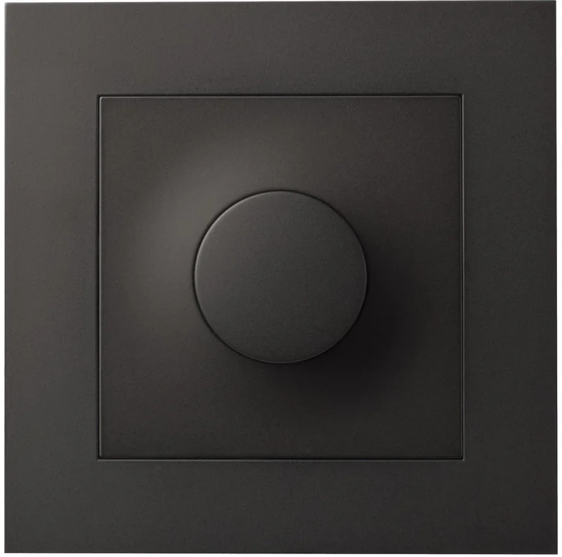 Elko EKO07150 Dimmer 370VA LED RC, Plus Svart, Strømbrytere & vegguttak