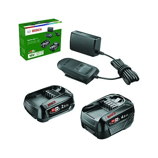 BOSCH Batterisett 18v 2.0&4.0AH med lader AL 18V-20