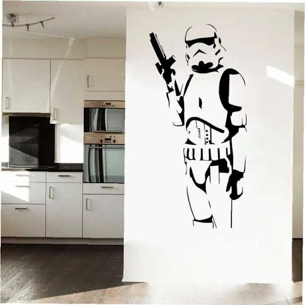 Decor Fashion Produkt Cool Star Wars Barn Älskar Stormtrooper Konst Väggdekal Vinyl Dekaler Inredning Pojkrum Väggmålning