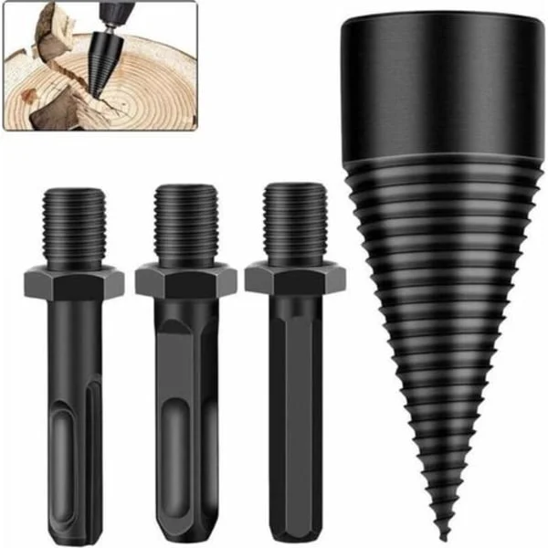42 mm konisk vedklyv – för borr – höghastighetsstål – 3 handtagstyper (sexkantig, fyrkantig, rund)