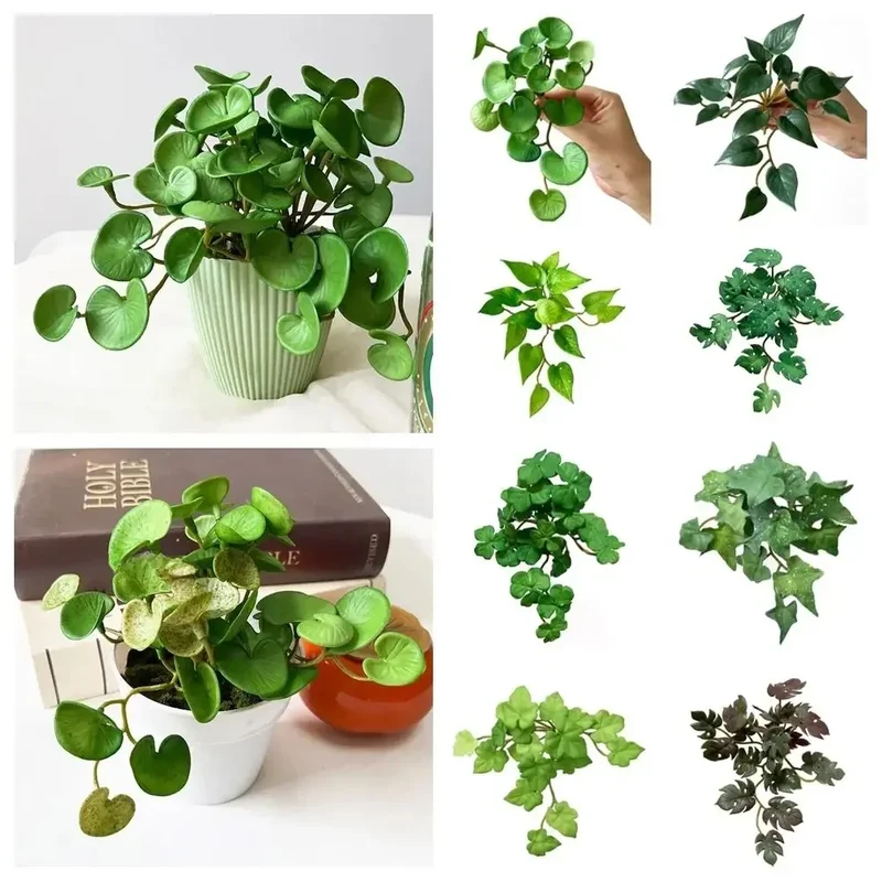 AliExpress - Weich kleber künstliche Pflanze grüne Pflanzen Wand Faux Kupfer Münze Gras Home Office Wandbehang Sukkulenten Pflanzen verlässt Home 