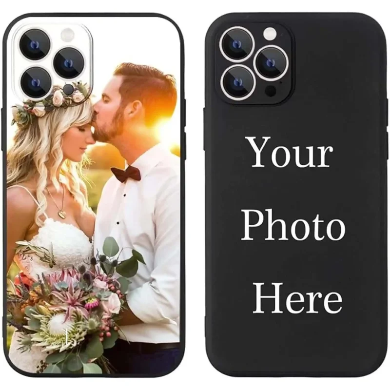 AliExpress - Coque de téléphone souple en Silicone avec Photo personnalisée, étui pour iPhone 17 16 15 14 13 12 11 Pro Xs Max X XR Mini 16e 7 8 Plus 