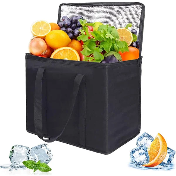 1 stk. - 30L - Kjølebag - Sammenleggbar kjølebag - stor kjølebag - handleveske, med solid glidelås - 41*26*33 cm