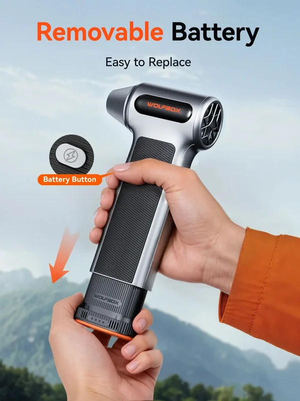 AliExpress - WOLFBOX MF200 Batterie Li-ion rechargeable 22,2 Wh 7,4 V – Alimentation de secours amovible (batterie uniquement, sans chargeur)