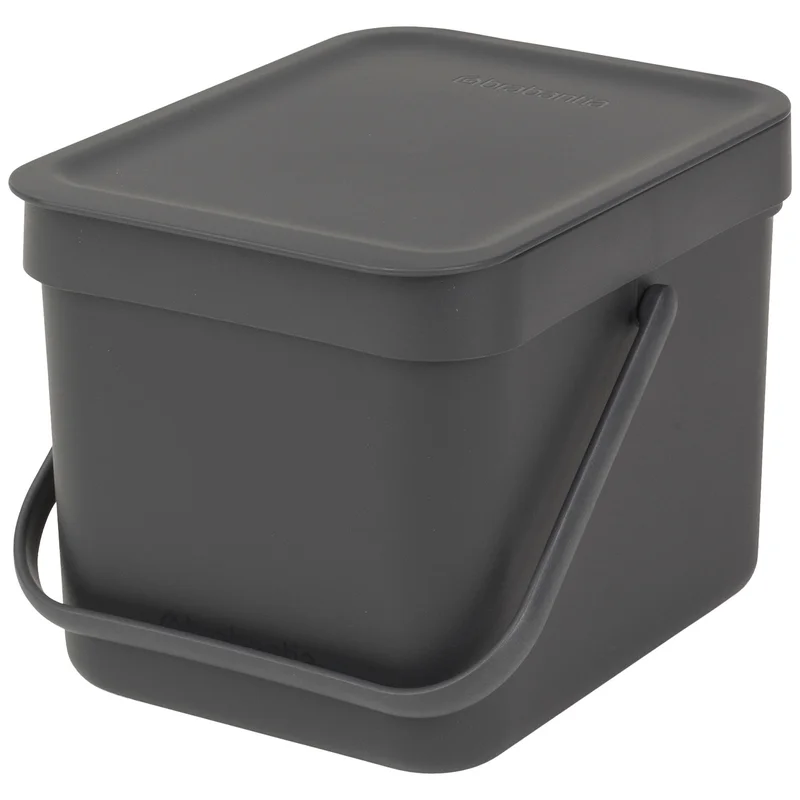 Brabantia Sort & Go avfallsbøtte 6 liter, mørkegrå
