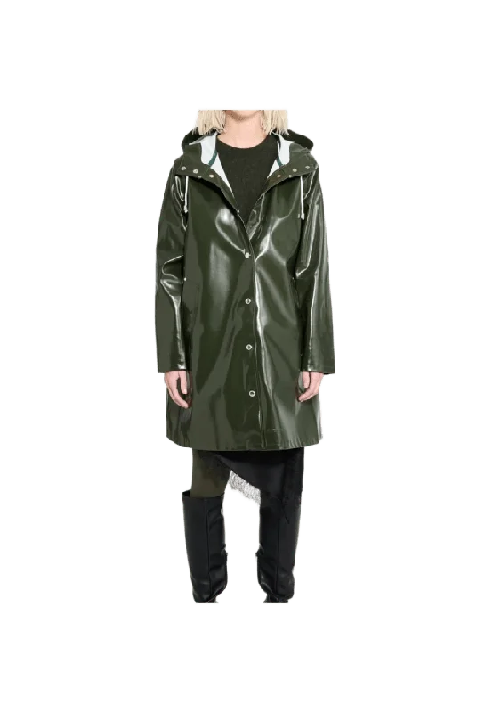 Stutterheim Mosebacke Opal Raincoat Jackor Dam Grön MEDIUM