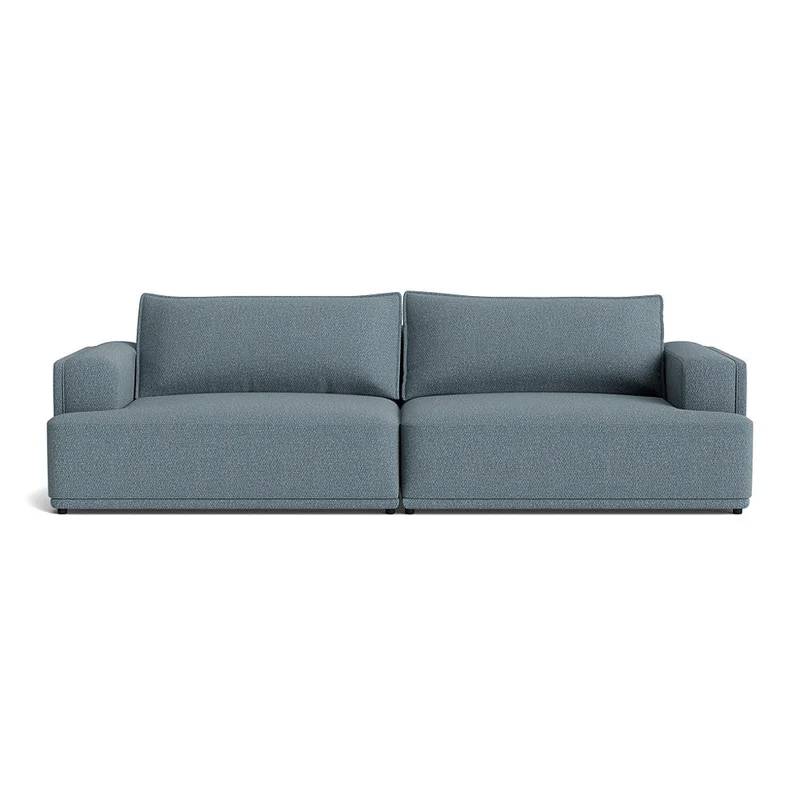 Benessere 3-Sitzer-Sofa Nordic Blau, elegantes Design, geräumige Sitzfläche zum Entspannen, hochwertiger Komfort für Ihr Wohnzimmer, 81cm