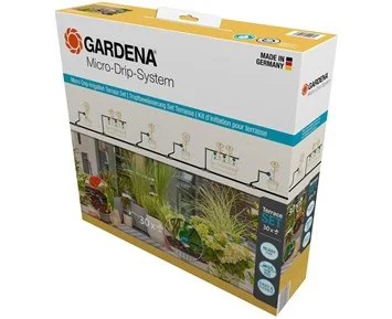 Gardena Startset Terrass - Komplett set för droppbevattning av separat växter