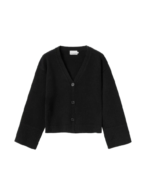 Noella Lenyx Knit Cardigan - Black Tröjor Dam Svart XL
