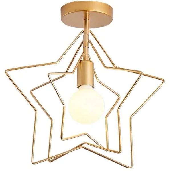 Moderne LED-loftlampe i metal - Dekorativ lampe til stue, entre, bar, køkken, spisestue, børneværelse