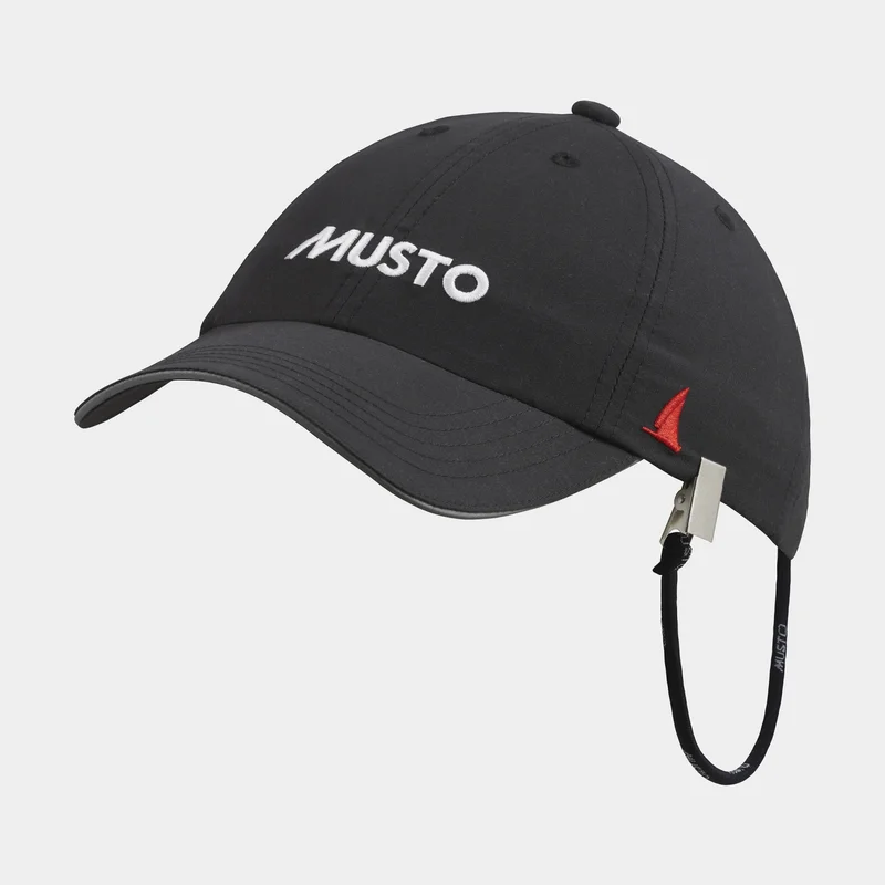 Gorra de navegación para niños Musto Junior Essential Fast Dry Crew Cap, Black, One-Size