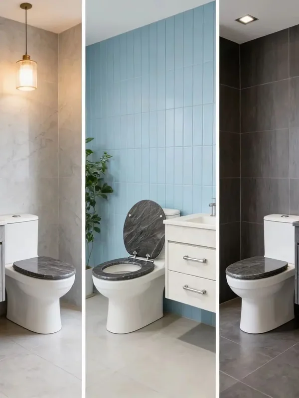 AliExpress - SAINOS Universeller Toilettendeckel mit Absenkautomatik, WC-Sitz aus Holz, MDF-Toilettendeckel, Tragfähigkeit bis 190 kg, 