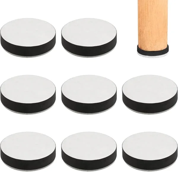 Self-adhesive furniture risers, Self-adhesive bed risers, Round chair leg risers, Round non-slip pads for chair, table, sofa, cabinet, bed