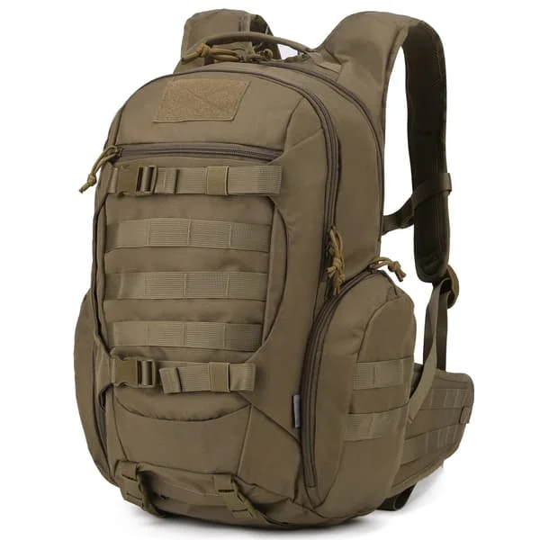 28L Backpack Tactical Trekking Backpack Outdoor Hiking Backpacks for Camping Hiking Travel Brown