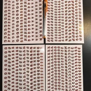 Svenska alfabetet klistermärken