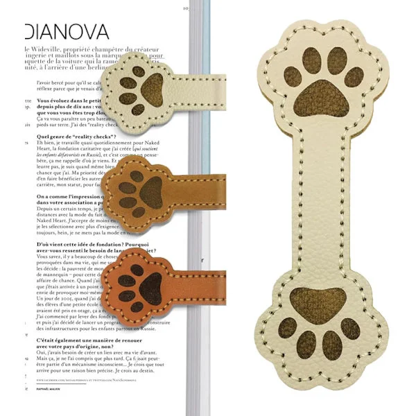 Magnetiska Bokmärken, Söta Hundtassformade Magnetiska Bokmärken i Läder för Kvinnor, Magnetisk Bokmärkesklämma Present till Barn Bokälskare Kvinnor 