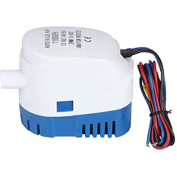 Automatisk lænsepumpe 12v vandpumpe lænsepumpe 1100gph elektrisk lænsepumpe nedsænkbar vandpumpe marine nedsænkbar lænsepumpe med flyder S [DB]