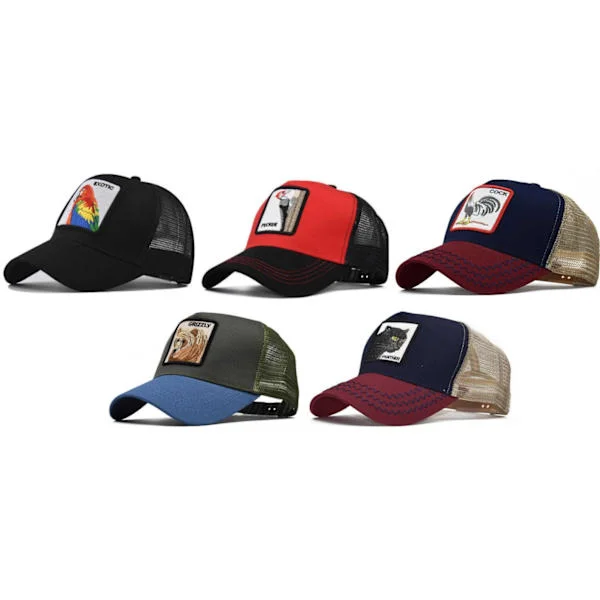 Kepsar djurmotiv Unisex Barn Trucker keps papegoja vY