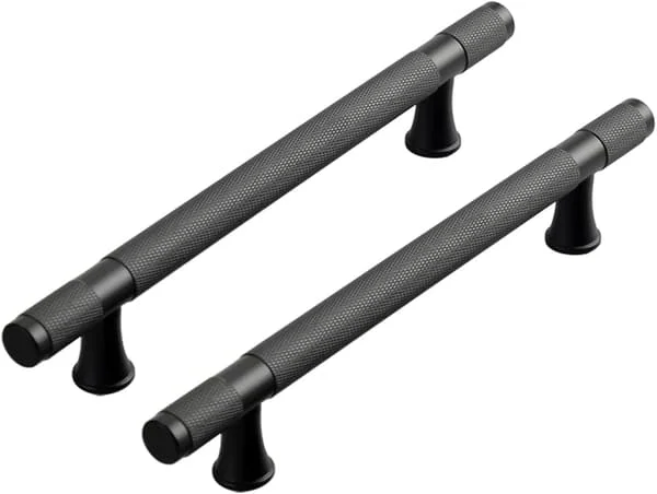 Svarta kökshandtag skåp handtag skåp handtag i aluminium