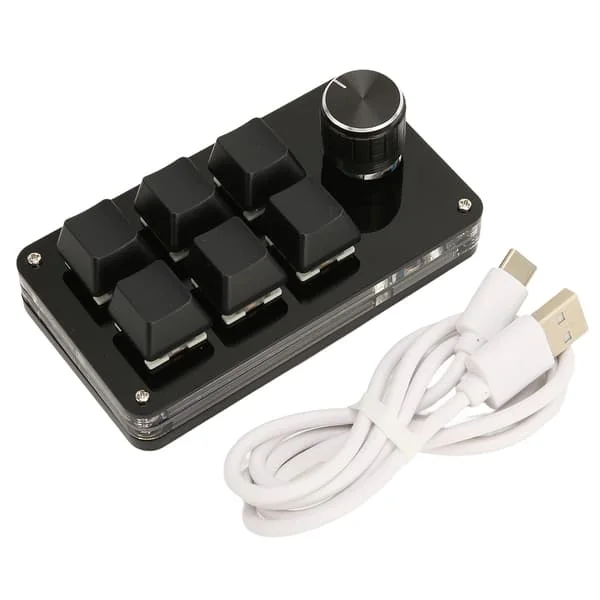 6-Tast Mini Tastatur med Knap USB DIY Programmerbar Tastatur OSU Gaming Tastatur til Gaming Kontor