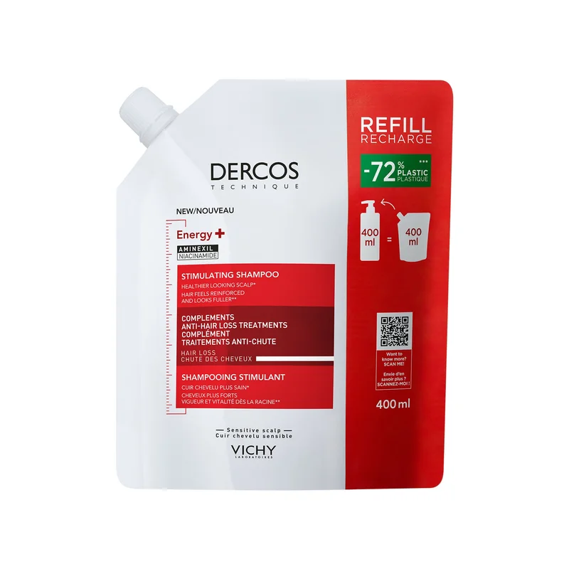 VICHY Dercos Shampoo Energy+ 400ml - Shampoo Anticaduta